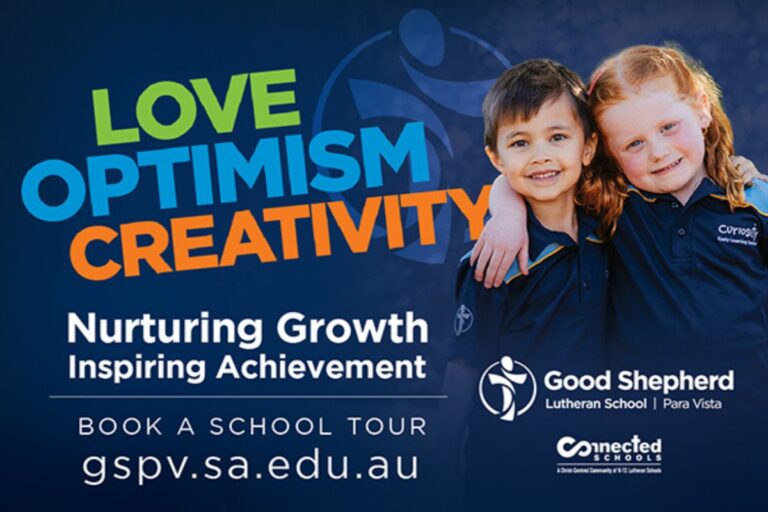 School Tour poster for Good Shepherd Lutheran School Adelaide.