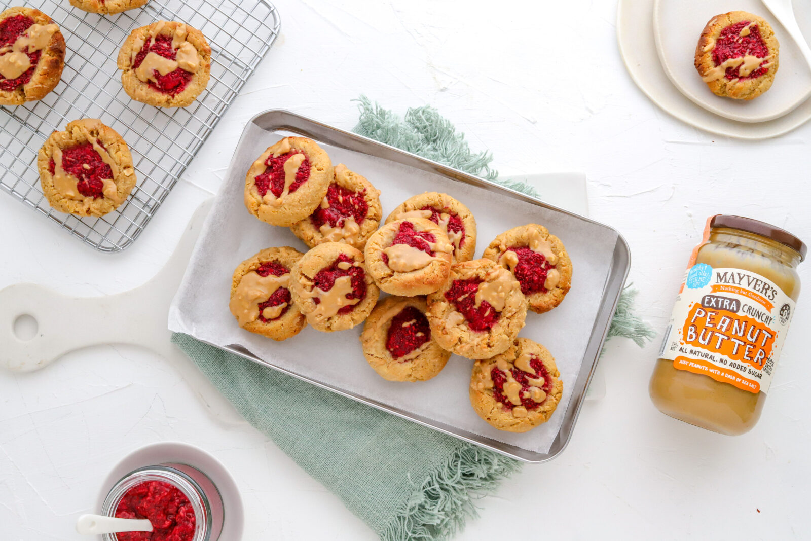 Peanut butter and chia jam drops recipe