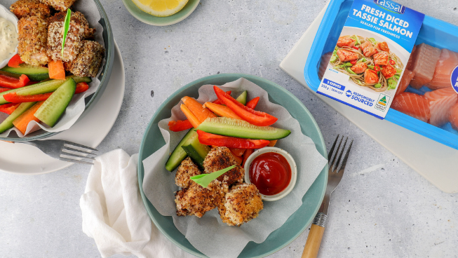 diced salmon panko dippers kid friendly