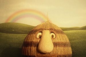 Grug and the rainbow on stage