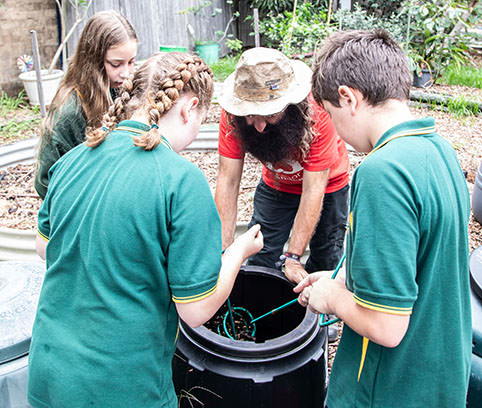 Junior Landcare with costa