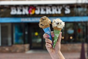 Ben and Jerrys FREE icecream cone