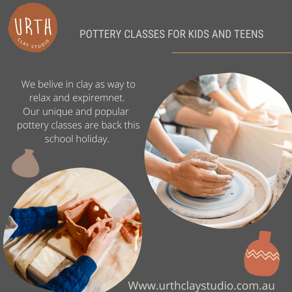 Kids school holiday pottery classes Urth Clay KIDDO Mag