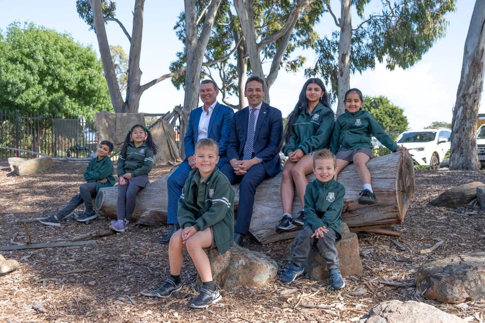 MP Blair Boyer and Reynella East College students announces Credit Union SA's School Impact Program