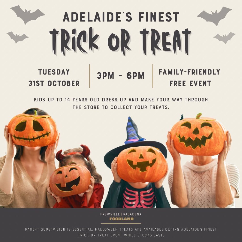 Trick or Treat Halloween event Adelaide