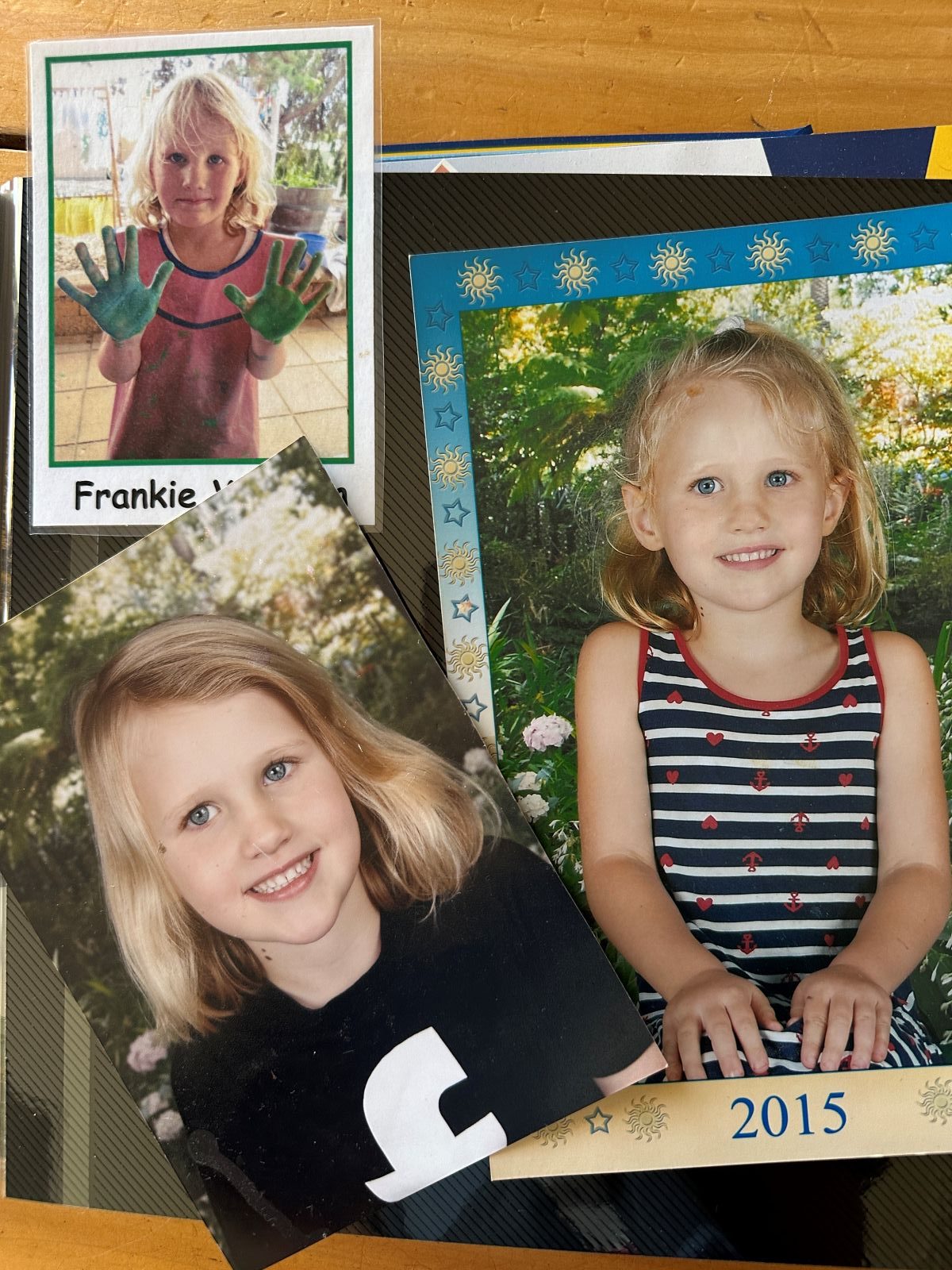 Two images of children with curly hair, smiling and playing together in a bright, cheerful setting.