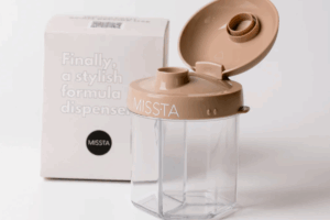 A small container with a lid securely placed on top, suitable for storage.