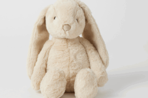 Beige Jiggle & Giggle plush bunny.