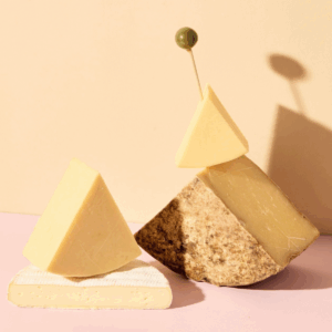 Stacked cheese.