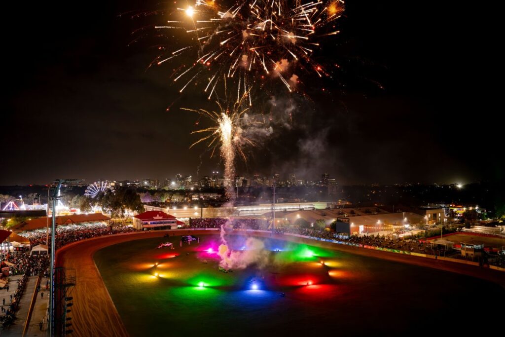 Fireworks at the Royal Adelaide Show.