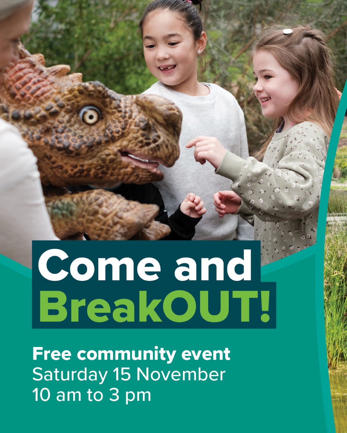 BreakOUT promo event poster.