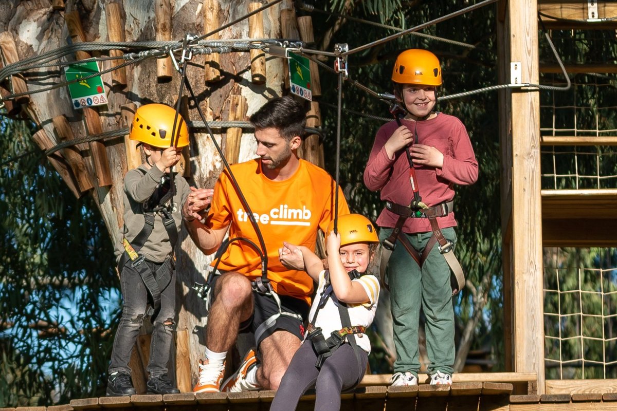 Children participating in Adelaide Treeclimb.