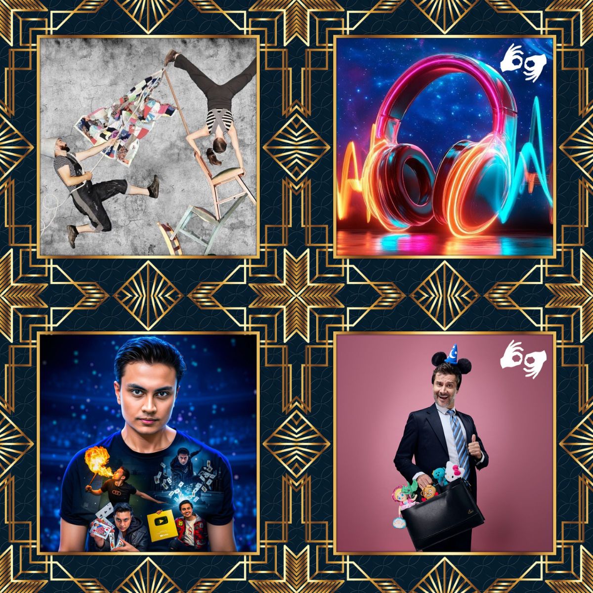 A poster for Woodville Town Hall Adelaide Fringe 2026 featuring acts including FORT, Magical Madness, Mr Snotbottom Auslan, Tune In Auslan