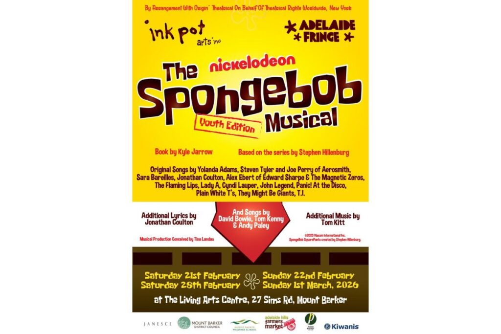An advertising poster for The SpongeBob Musical Youth Edition