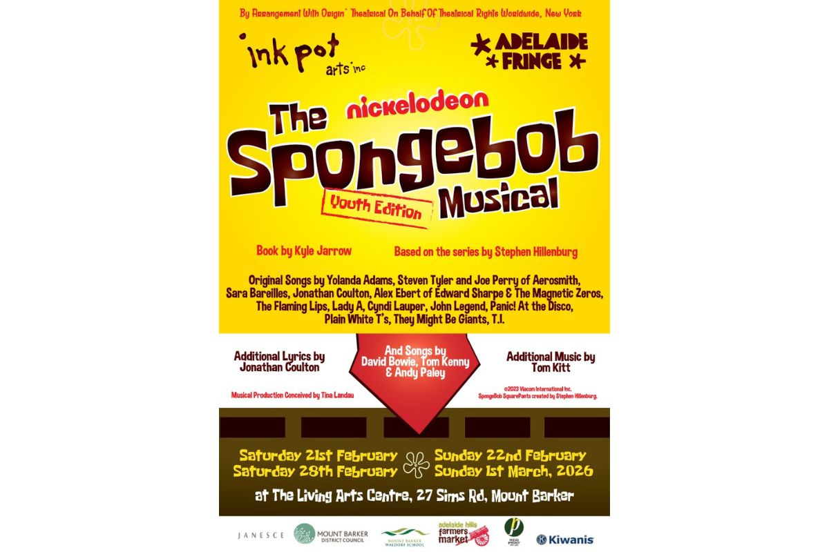 An advertising poster for The SpongeBob Musical Youth Edition