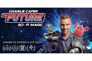 Adelaide Fringe poster for Charlie Caper - The Future.