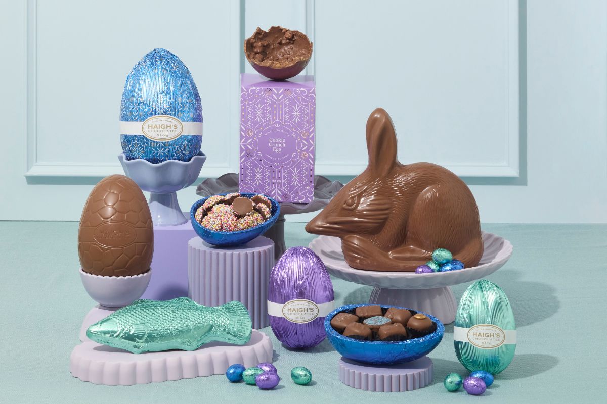 A selection of Chocolate Easter treats by Haigh's Adelaide, South Australia