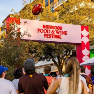 Norwood Food & Wine entrance - Gather Round Football Adelaide, South Australia