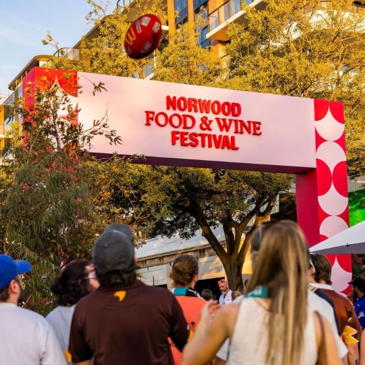 Norwood Food & Wine entrance - Gather Round Football Adelaide, South Australia