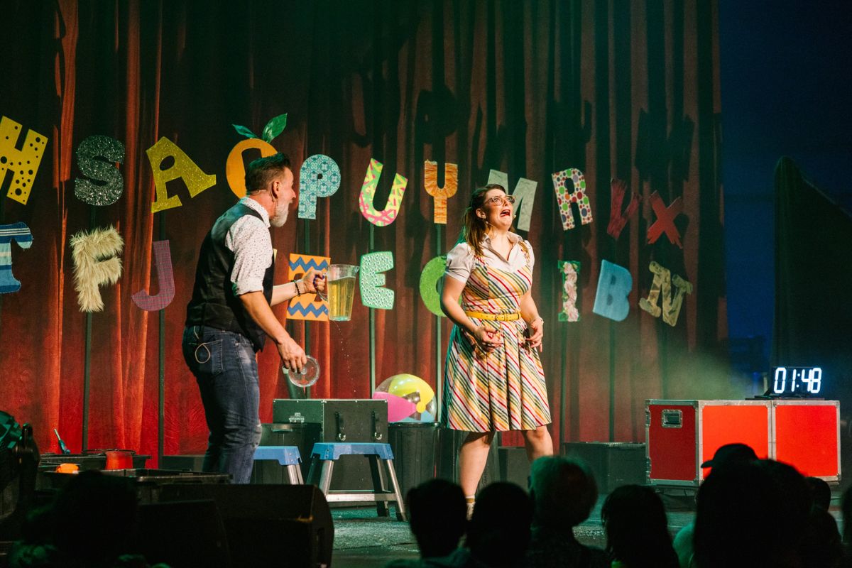 Stage performers of Alphabet of Awesome Science, Adelaide Fringe.