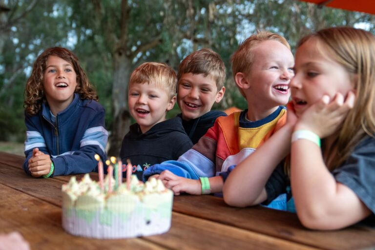 Adelaide TreeClimb kids birthday party with ice cream cake