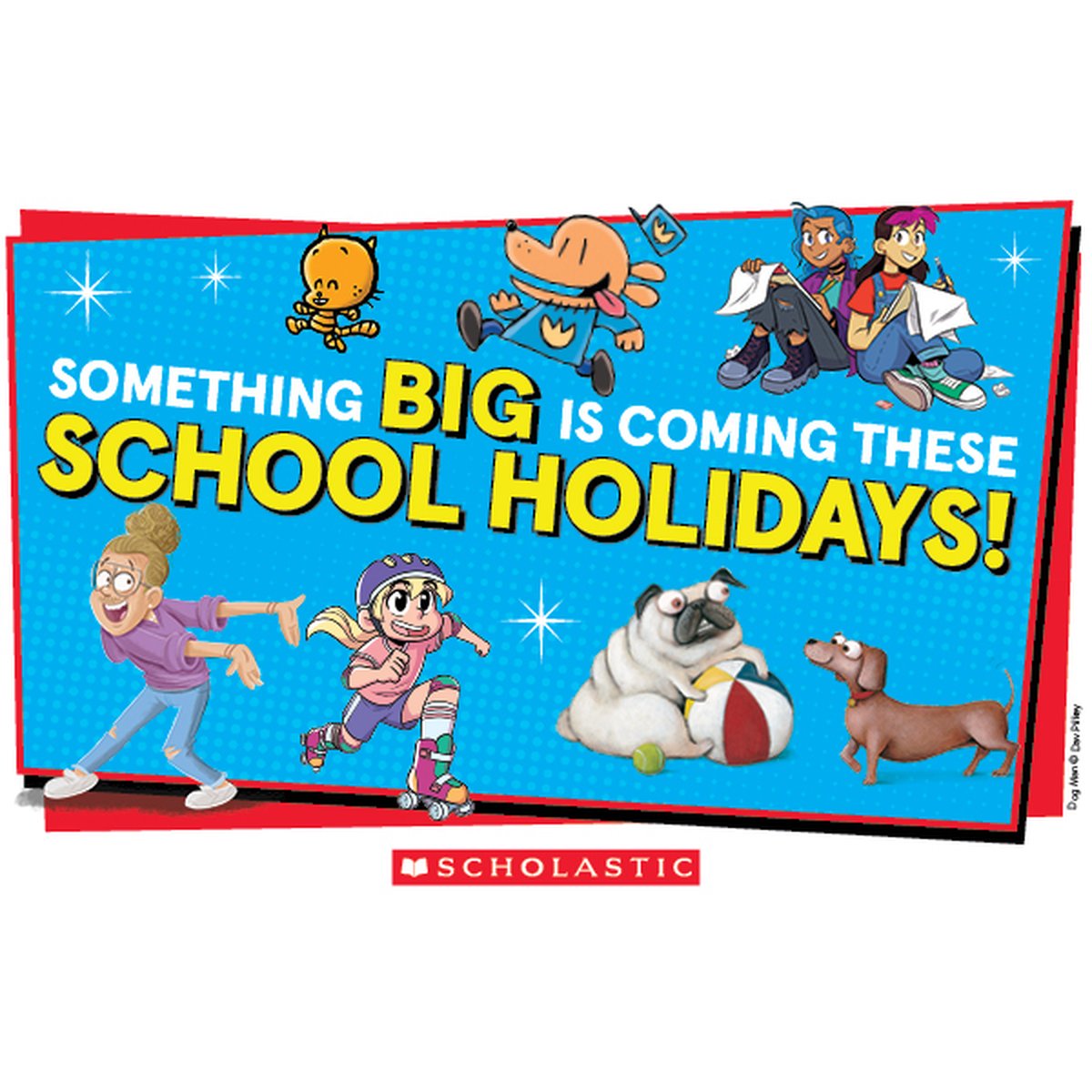 Scholastic Autumn Holidays Book Fair poster.