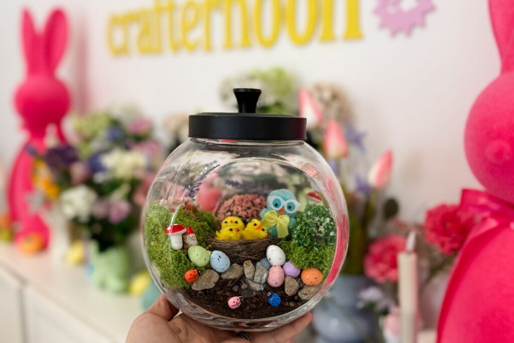 Crafternoon Co Easter Garden Terrarium