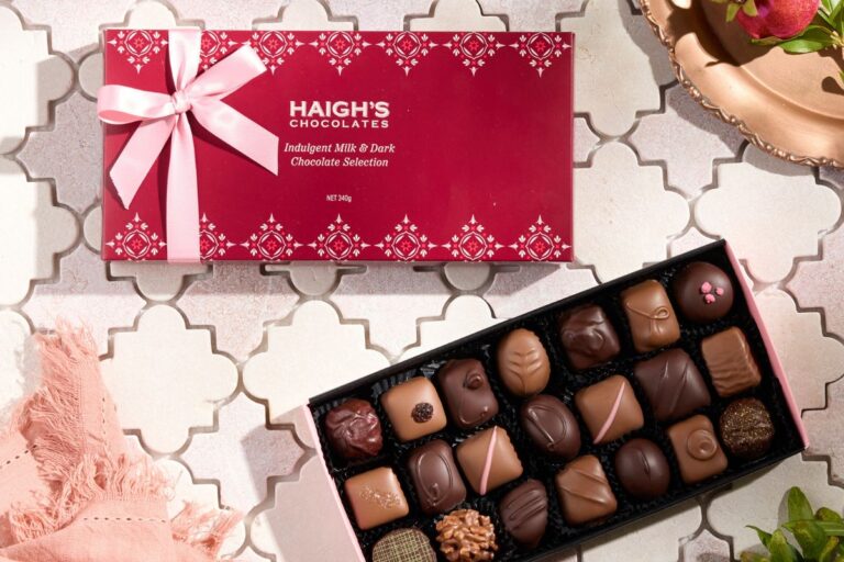 Haigh's Chocolate Mother's Day gift box.