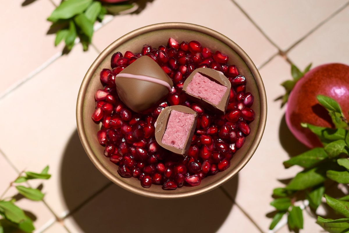 Haigh's Chocolate Pomegranate chocolate.