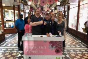 Minda - Mother's Day gift wrapping volunteers - group photo in Adelaide Arcade.