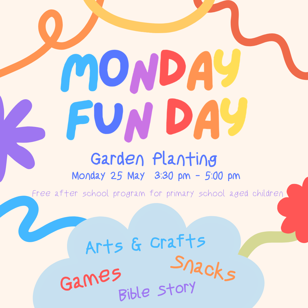 Garden planting day poster.