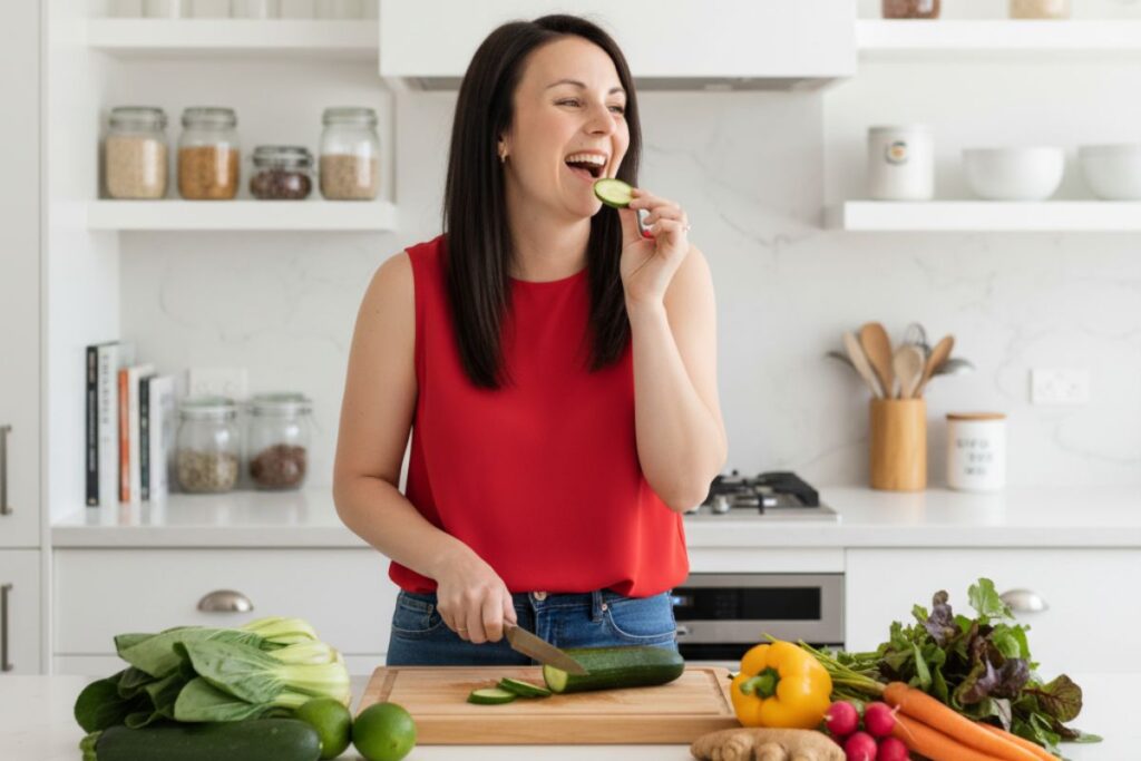 Cathrine Hosking, founder of Veghead, sharing her approach to making vegetables easier for families