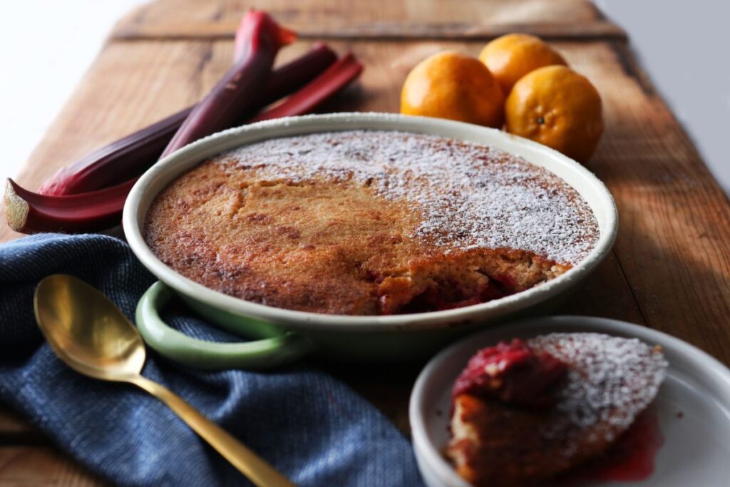Rhubarb Mandarin Pudding