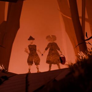 State Opera of South Australia, animation of Hansel and Gretel walking through the woods.