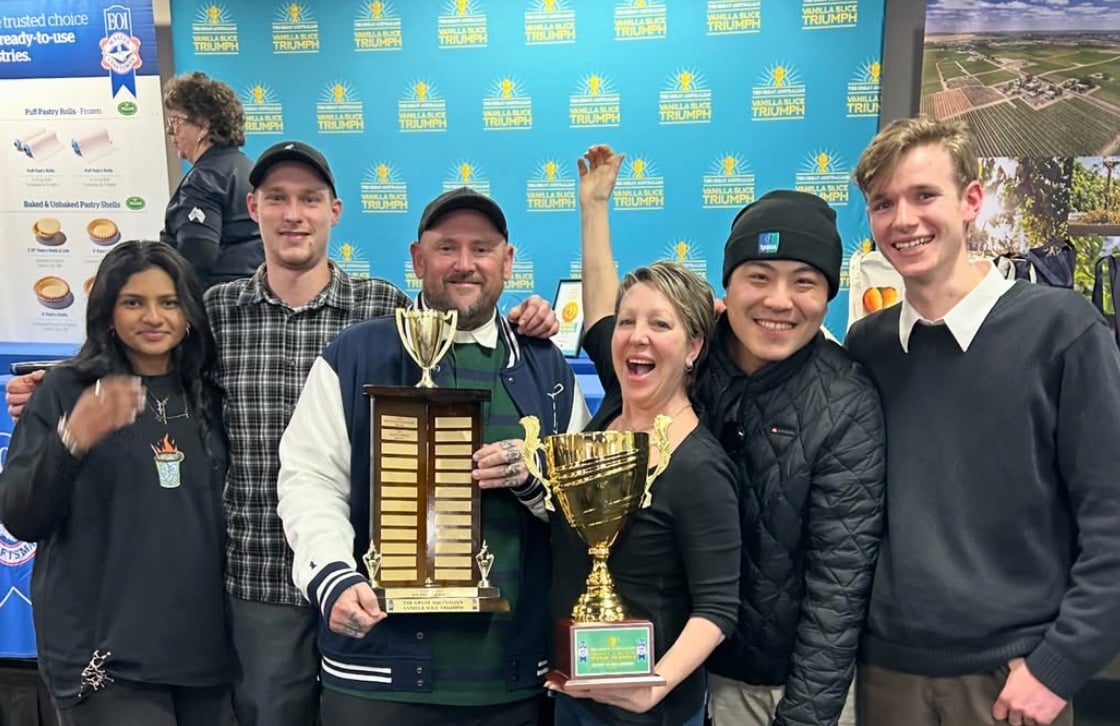 Banana Boogie's award-winning vanilla slice