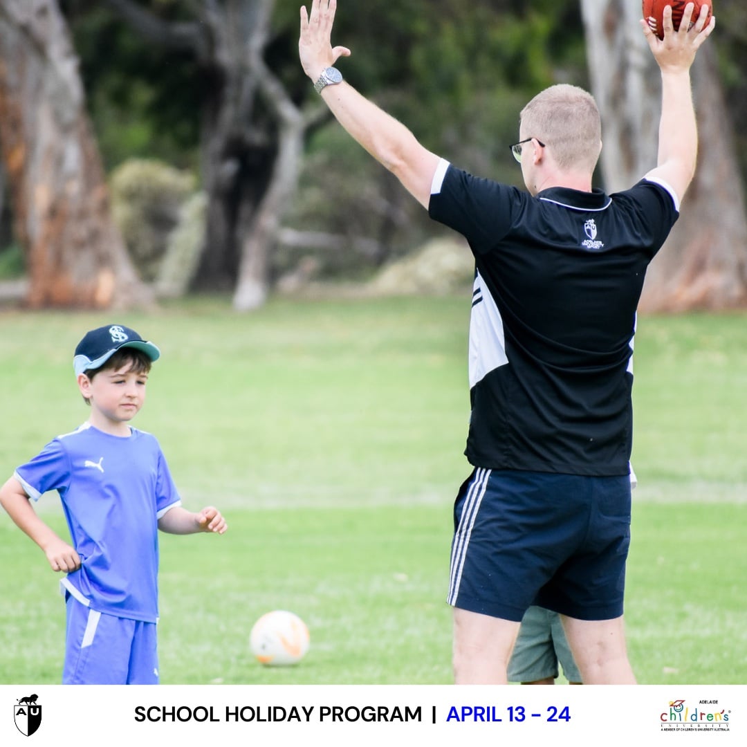Kids playing sports during school holiday program