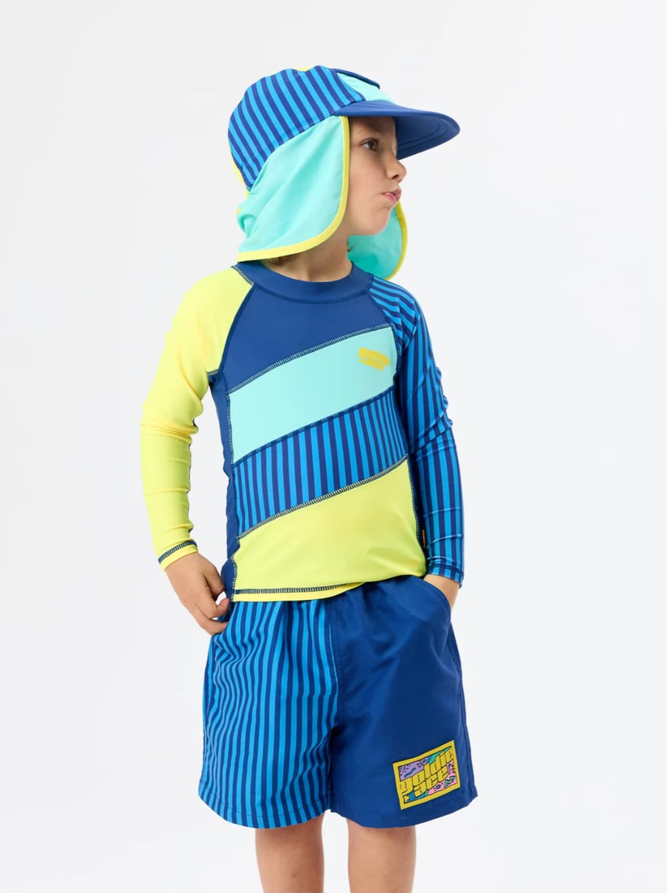 Colourful kids swimwear from Goldie + Ace Surfs Up collection