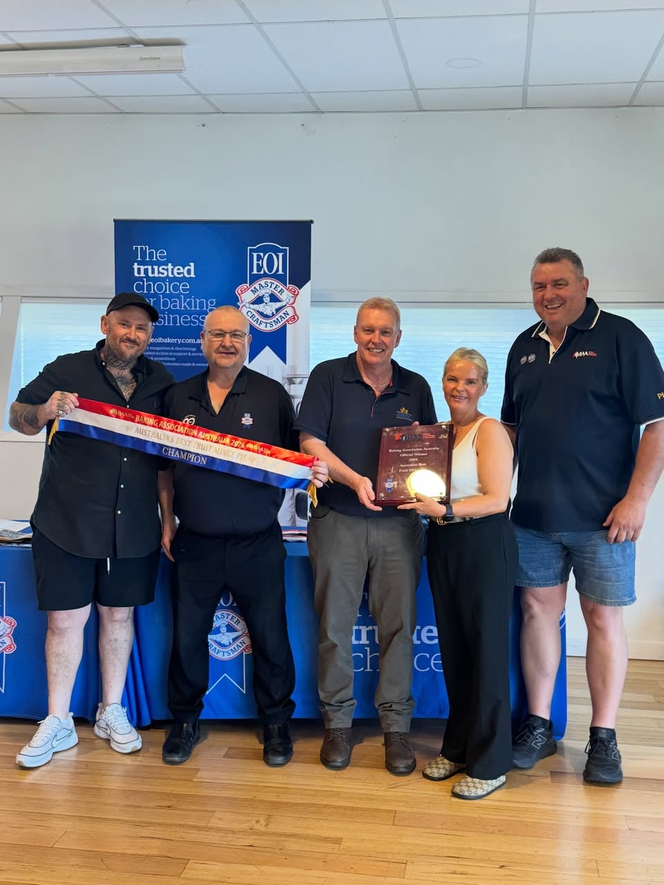 The Banana Boogie Bakery team celebrating their national win